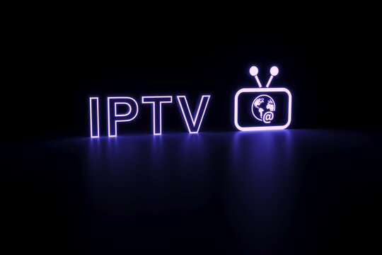Neon IPTV television logo